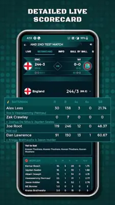 Cricket Live Line - Score android App screenshot 3